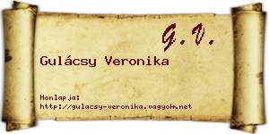 Gulácsy Veronika névjegykártya