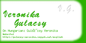 veronika gulacsy business card